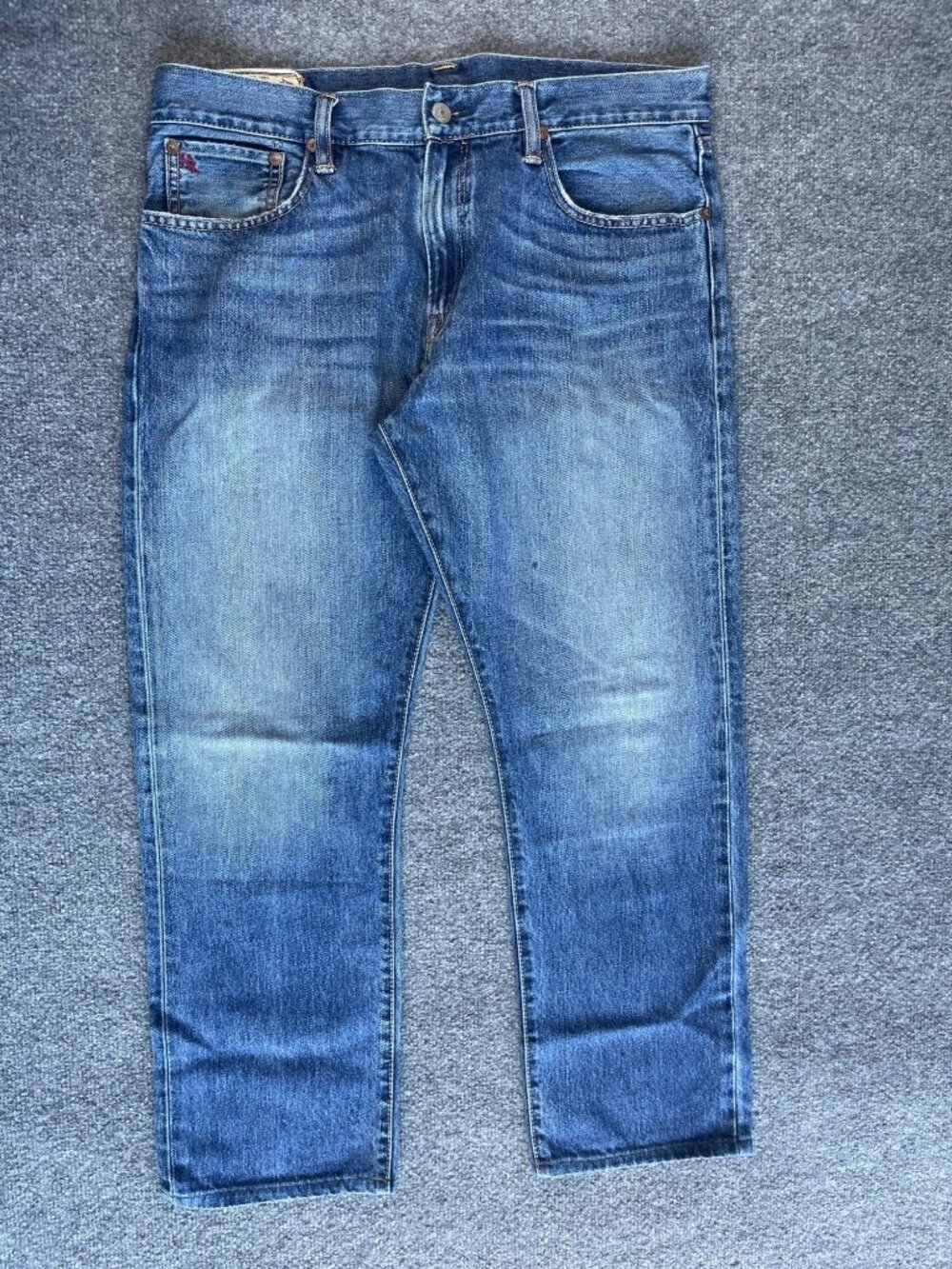 Ralph Lauren Polo Mens Hampton Straight Jeans 33/30 Blue Denim Made In Mexico
